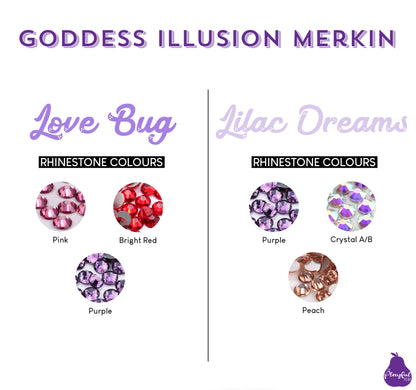 Goddess Illusion Burlesque Merkin, handmade by The Playful Pear — view 4