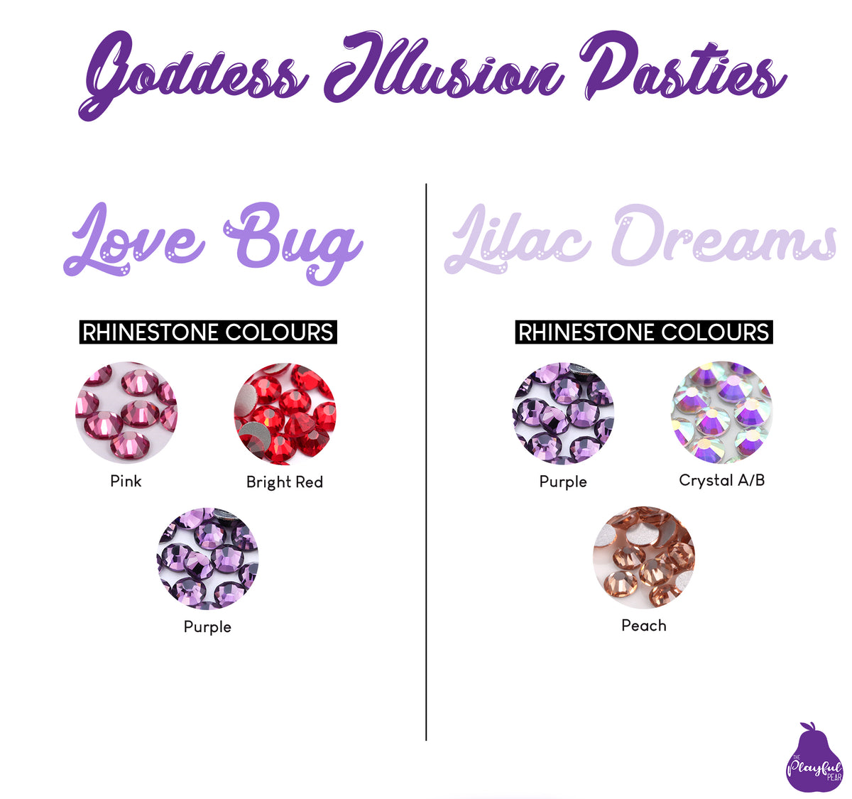 Goddess Illusion Burlesque Pasties, handmade by The Playful Pear — view 6