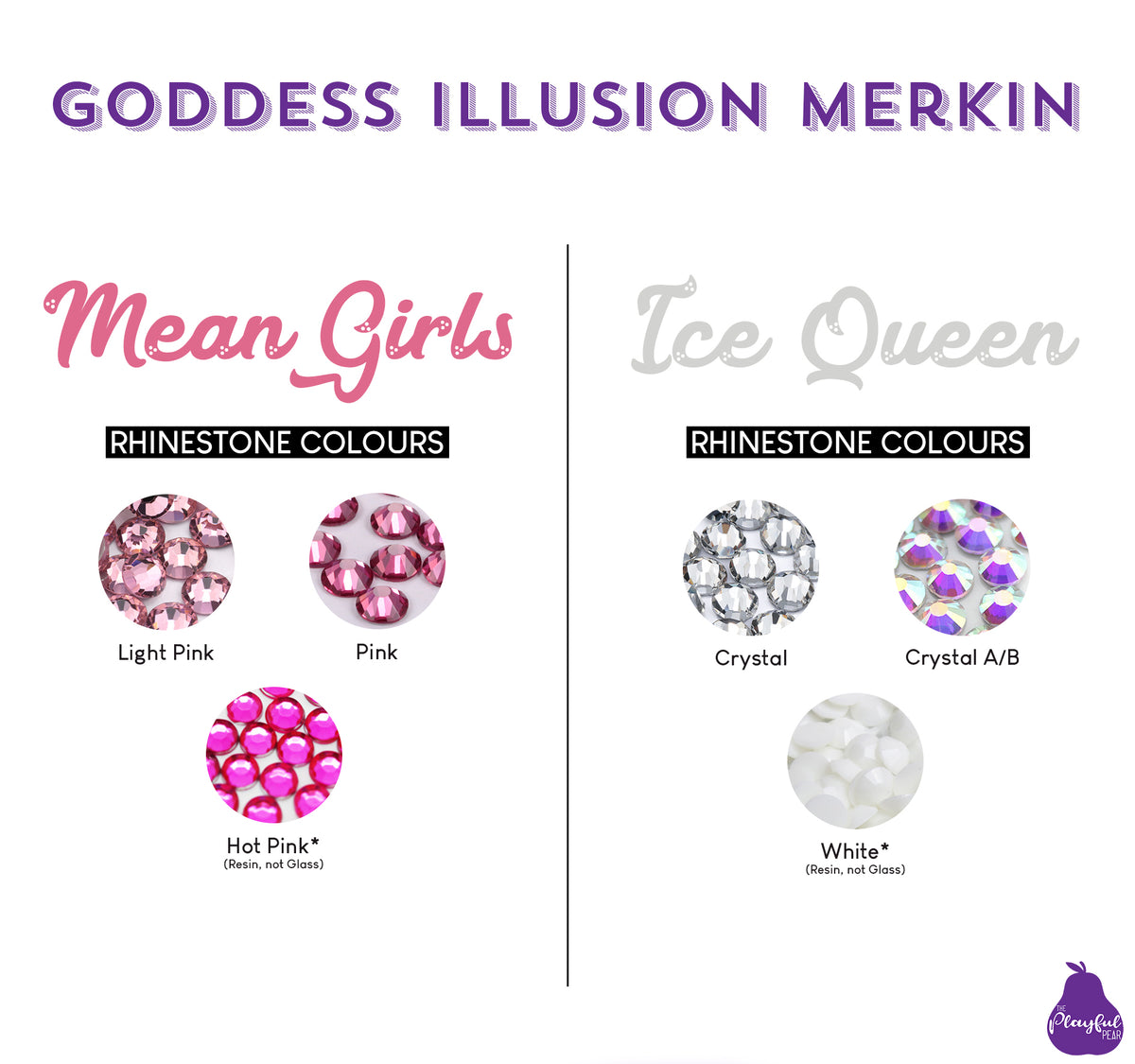 Goddess Illusion Burlesque Merkin, handmade by The Playful Pear — view 5