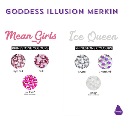 Goddess Illusion Burlesque Merkin, handmade by The Playful Pear — view 5