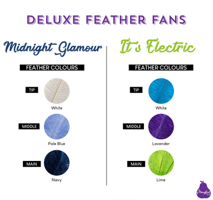 Deluxe XL Ostrich Feather Fans, handmade by The Playful Pear — view 7