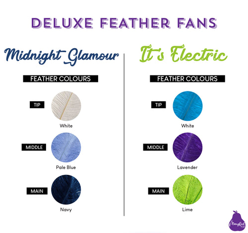 Deluxe XL Ostrich Feather Fans