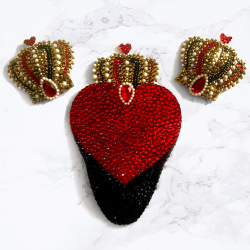 Queen of Hearts Nipple Covers + Merkin Set