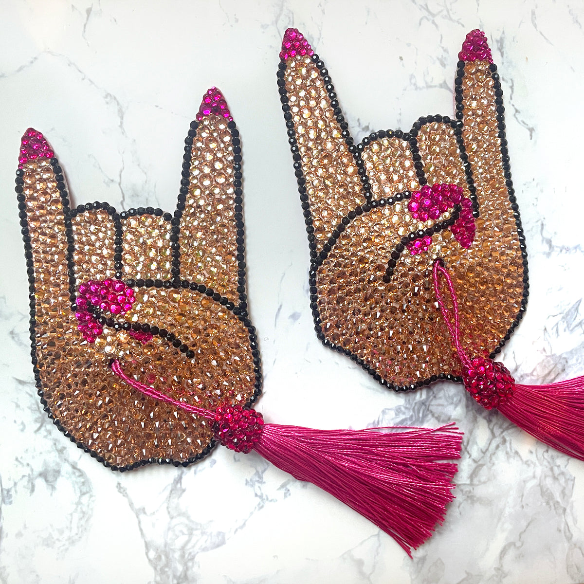 Rock On Nipple Pasties or Tassels, handmade by The Playful Pear