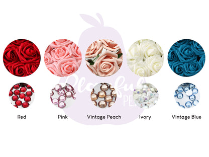 Ethereal Rose Nipple Pasties, handmade by The Playful Pear — view 8