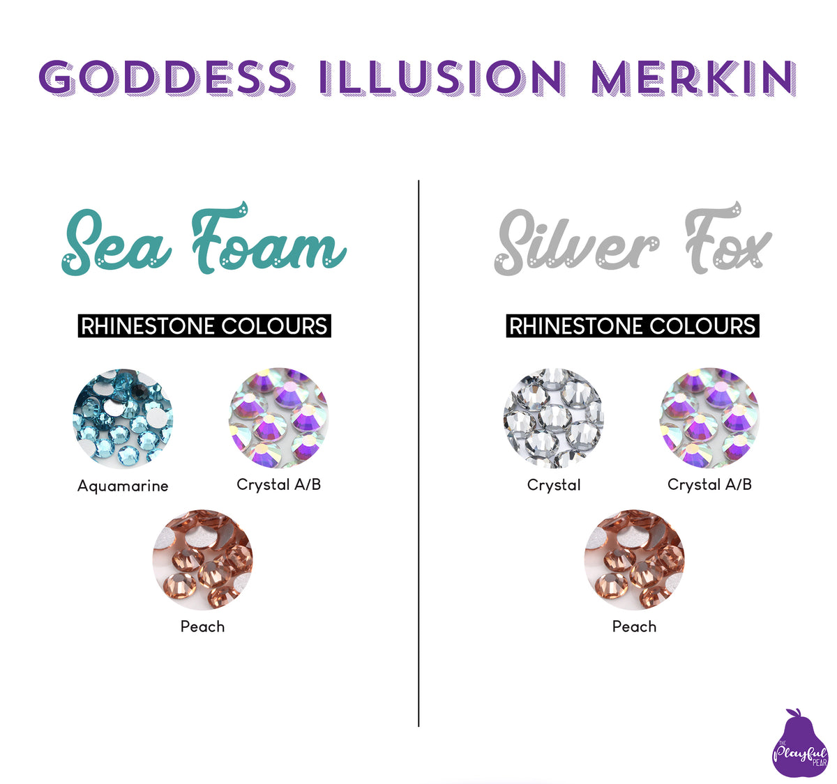 Goddess Illusion Burlesque Merkin, handmade by The Playful Pear — view 6