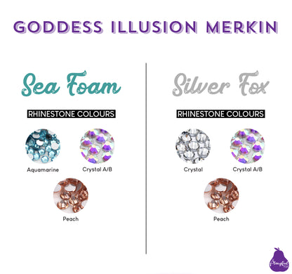 Goddess Illusion Burlesque Merkin, handmade by The Playful Pear — view 6