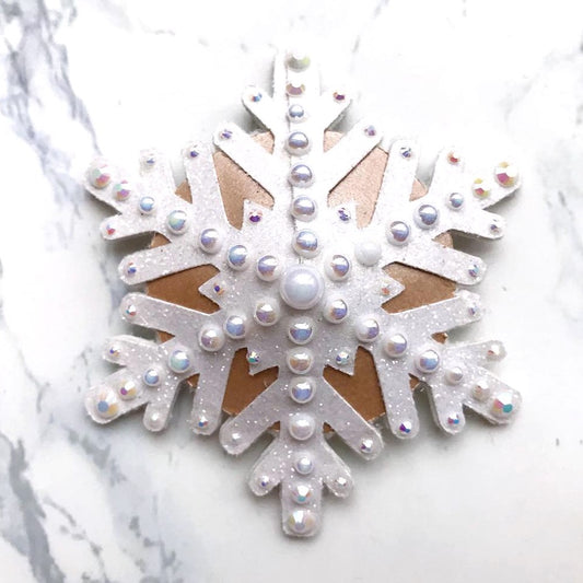 Snowflake Nipple Pasties, handmade by The Playful Pear — view 2