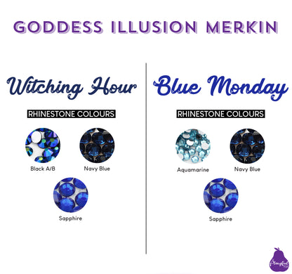 Goddess Illusion Burlesque Merkin, handmade by The Playful Pear — view 8