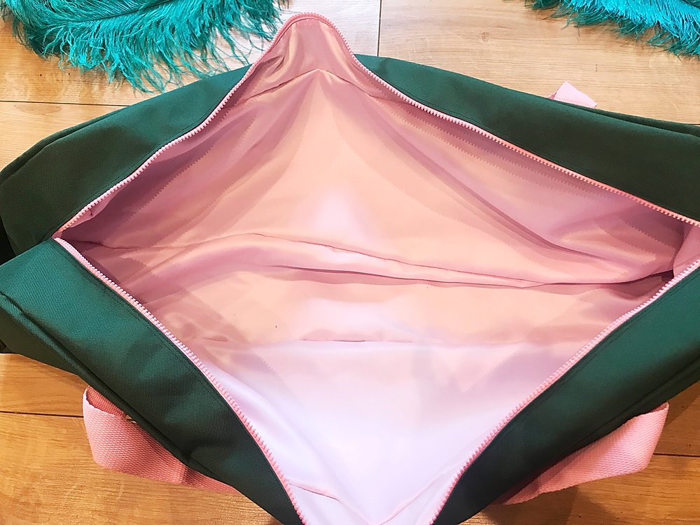 Burlesque Feather Fan Travel Bag